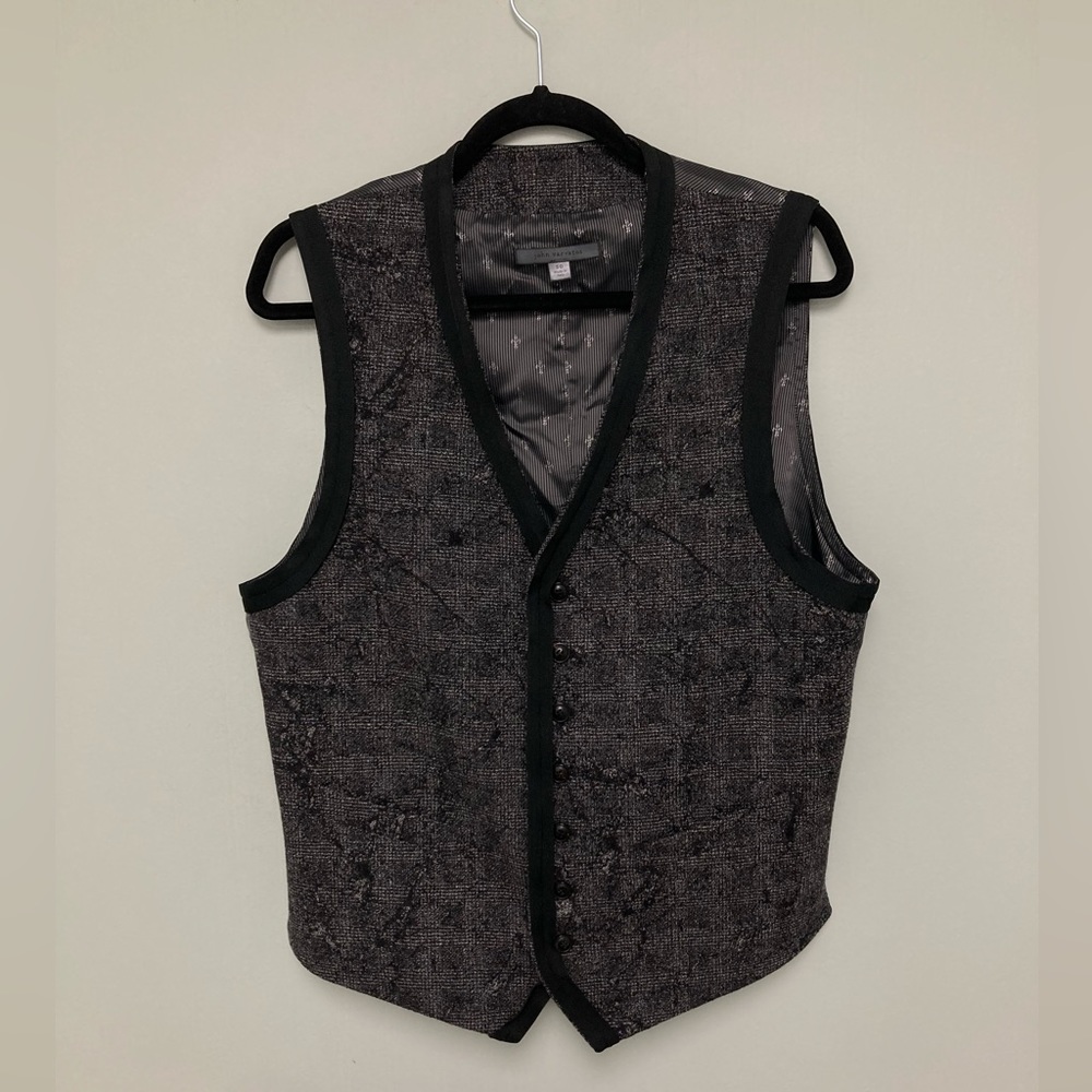 JOHN VARVATOS Abstract Jacquard Vest. Size EU 50 USA 40 - Picture 4 of 9